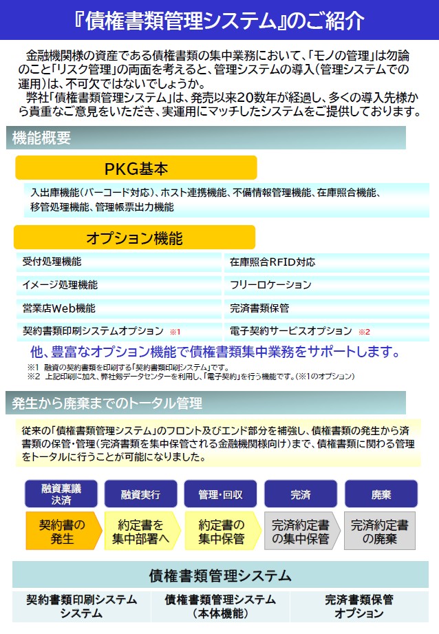 債権書類管理システム