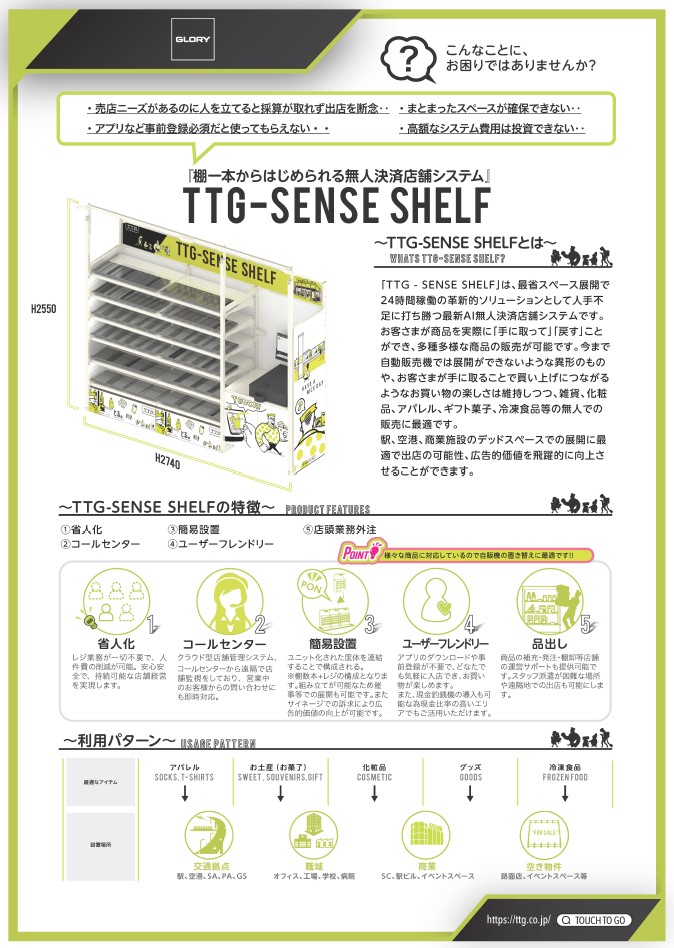 無人決済店舗システム TTG-SHELF