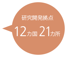 研究開発拠点 12カ国19カ所