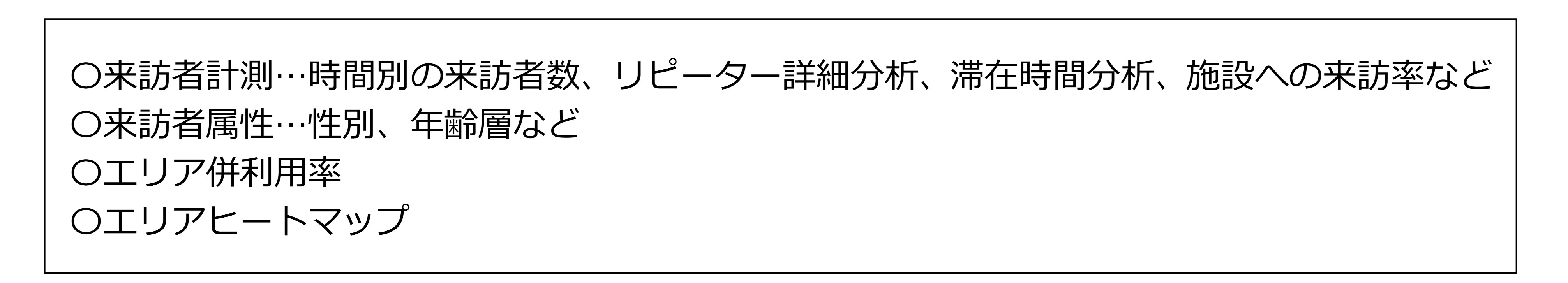 得られるデータ