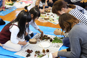 「森のクリスマスケーキ」作りに挑戦