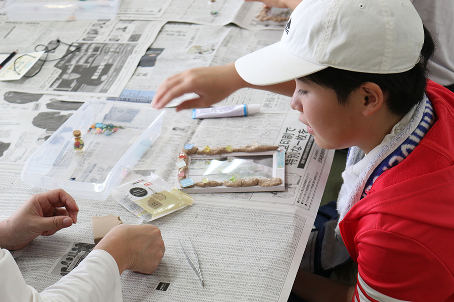 漂流物アートに挑戦