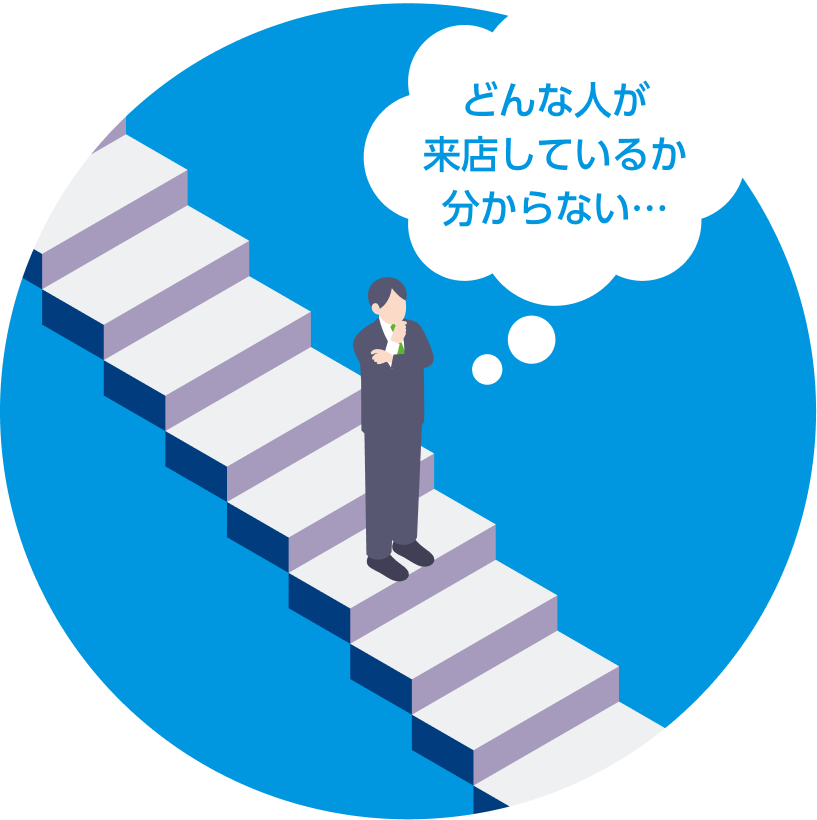 どんな人が来店してるか分からない…